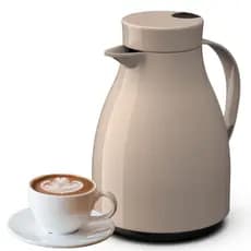 Garrafa Térmica Café com Gatilho Paris Unitermi 500ml Bege ECO
