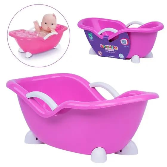 Brinquedo Banheira Nenequinha Hora Do Banho 30cm Para Boneca Infantil Super Toys