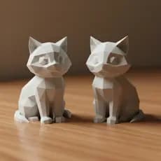 Gato decorativo minimalista escultura clean para decoração moderna de casa atual moderno top decor x