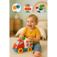 Brinquedos para Bebê Caminhão Didático com Encaixes Tchuco Baby Baú - Samba Toys - Envio Imediato