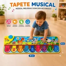 Brinquedo Infantil Tapete Musical Piano 85 cm - Educativo e Interativo com Som