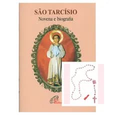 Livro São Tarcísio - novena e biografia - Religião Devocionarios + Terço