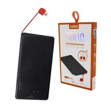 Power Bank Kaidi 5000mAh KD-952 com Adaptadores Type-C e Lightning Leve Prático e Portátil