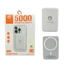 Power Bank Magnético Sem Fio Yd19 H'maston 5000mah Iphone