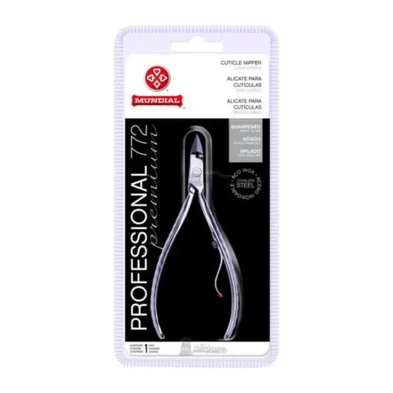 Kit 3 Alicates Cuticula Mundial  Inox Profissional Original 772