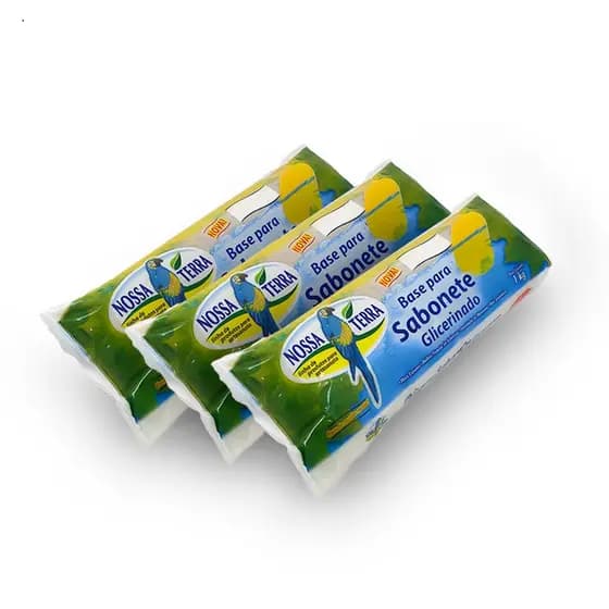 3kg Bases De Glicerina Branca Para Sabonete Nossa Terra