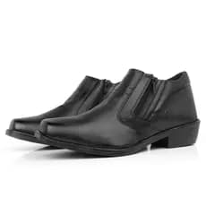 Bota Masculina Confort Casual Marrom Casual Confortável Zíper Laterais