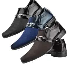 Sapato Social Masculino Kit 3 Pares Super Promoção Imperdível