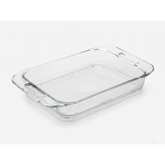 Assadeira de Vidro com Alça, Assadeira para Forno Resistente 2L Ruvolo