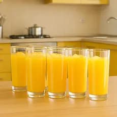 Jogo Copo Vidro Resistente 225ml Long Drink Personalizado Flores Orquídeas Peças Ruvolo