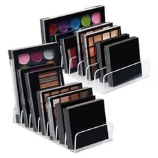 Kit 2 Organizador Maquiagem Make Paleta Acrílico Cosméticos Closet /blush/paleta/batom