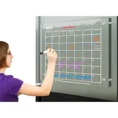 Planner de Geladeira Magnético em Acrílico Transparente - Calendário e Anotações