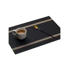 Jogo De Americano Mesa Jantar modelo RUSTICO quadrado PVC Anti-queimadura