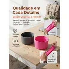Borracha Protetor Para Garrafa Copos Diametro 7,5cm