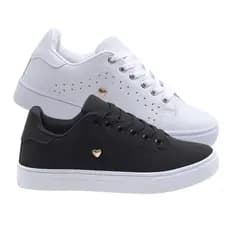 Kit 2 Pares Tênis Casual Feminino FXB Cano Baixo Conforto