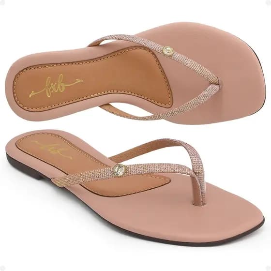 Sandália Feminina Rasteira FXB Conforto Estilo Original 1310