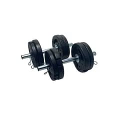 Kit anilha 12 kg com 2 x barras 40 cm 4 x 1 kg + 4 x 2 kg