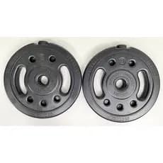 Kit Anilha 10 kg 2 x 3 + 2 x 2 kg + 1 x Barra 40 cm com presilhas