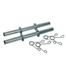 Kit 2 Barras ocas tubulares de 40cm