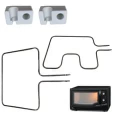 Kit 2 resistências 220V para Forno Elétrico Fischer Gourmet + 2 porcelanas para fixação