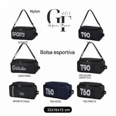 Bolsa Porta Chuteira Esportiva Couro Juvenil Academia Futebol Cor Preto JA690