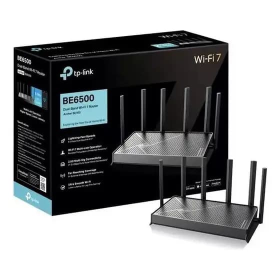 Roteador Wi-fi 7 Tp-link Archer Be400 Dual Band 6 Antenas