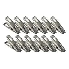 kit 20/40 unidades Pregador de roupa metal inox/ rampo metal para pendura multiuso