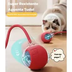 Bola bolinha gato Brinquedo Inteligente Automático para Pets - Cães e Gatos, Diversão Autônomia