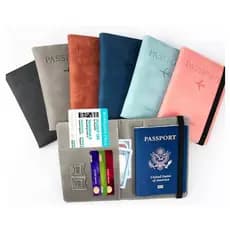 Capa para Passaporte em Camurça