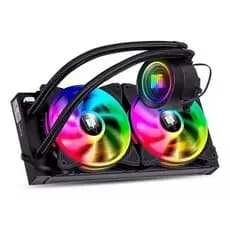 Water Cooler Fan LED RGB Gabinete CPU Intel AMD Knup G-VR240