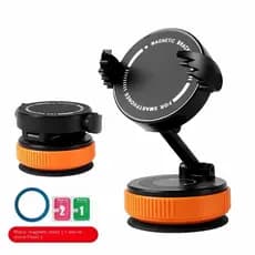 Suporte Magnético para Celular Universal com Ventosa Mesa Carro Maxmay