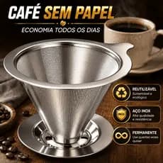 Coador de Café Aço Inox 103 Permanente