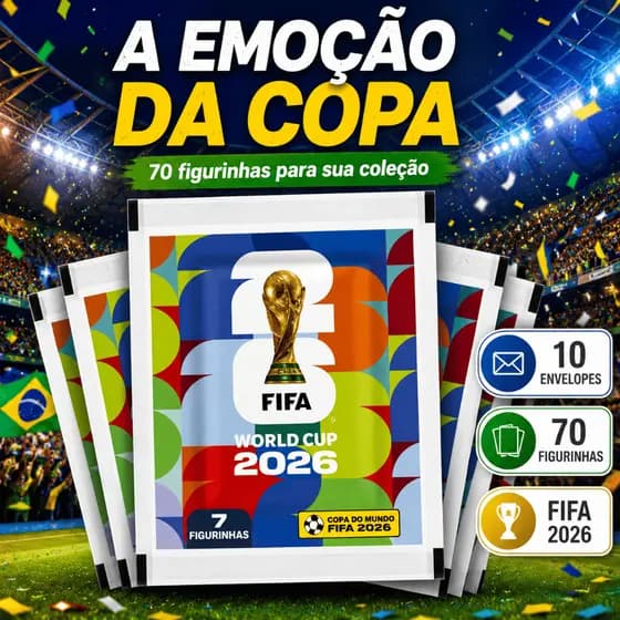 10 Envelopes Figurinhas Copa Do Mundo FIFA 2026