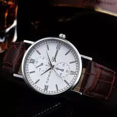 Relógio Design retro pulseira de couro liga analógica relógio de pulso de quartzo marca superior relógio masculino calendário relogio masculino