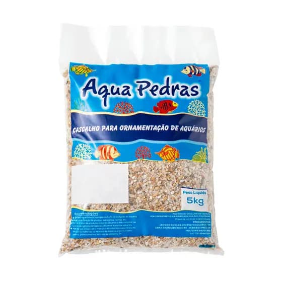Seixo Cascalho Natural De Rio Para Ornamentação de  Aquário, Jardim E Vaso Nº1 5kg-Aqua Pedras