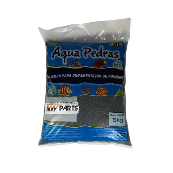Substrato Basalto Preto Para Aquários Aqua Pedras Nº1 5kg