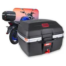 Baú Givi para moto Bauleto Traffic 27 Litros universal Monolock E27M