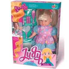Boneca Grande Judy Beauty Salão de Beleza Com Acessórios - Envio Imediato -