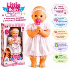 Boneca Little Baby Minha Primeira Oração- Reza O Pai Nosso- Envio Imediato -