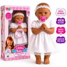 Boneca Negra Primeira Oração Reza O Pai Nosso - Envio Imediato - Milk -