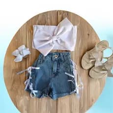 Conjunto Laco  Festas ,blusa ,Moda Blogueirinha infantil menina