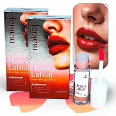 Henna Labial Makiaj Rosa e Vermelha 3ML