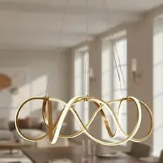 Lustre para Sala Pendente Led Integrado Viseu Plus 35W 3000K Branco Quente