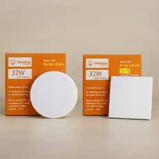Painel Plafon Led 32w 4000k ou 6500k, Sobrepor Ou Embutir, Redondo ou Quadrado 22cm