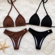 KIT 2 BIQUINIS ASA DELTA ANARRUGA FEMININO FIO DENTAL VERÃO PRAIA