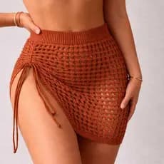 SAIDA DE PRAIA FEMININA MODA VERÃO LEVE BEACH ELEVANTE VIRAL LUXO PISCINA CARIOCA E GRINGABIQUÍNI FEMININO EM SUPLEX | C