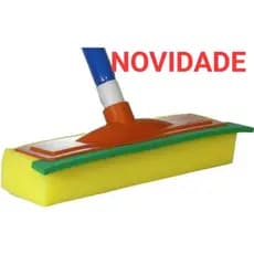 1 Rodo Passa Cera Espuma Com Borracha Puxa Seca Limpa Vidros Azulejos