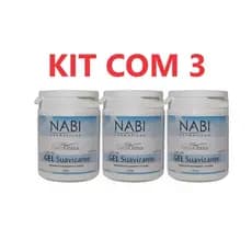 KIT 3 Gel Suavizante Nabi 250g Alívio de Dores Musculares/Massagem Massageador