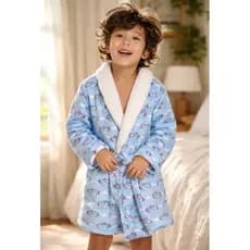 Roupão Infantil  Baby Com Sherpa Hobby Bebe C/ Capuz Touca Frio Inverno
