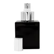 Frasco De Vidro Cube 100ML Para Porta Perfume Spray Luxo Prata
